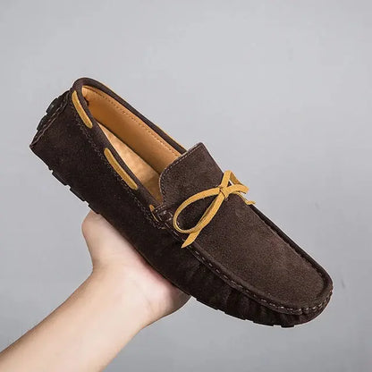 Herren Leder-Schnürloafer Elegantes Design