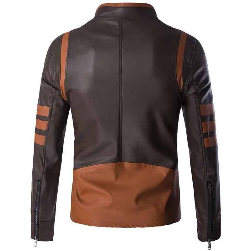 Herren Lederjacke Elegant Leder
