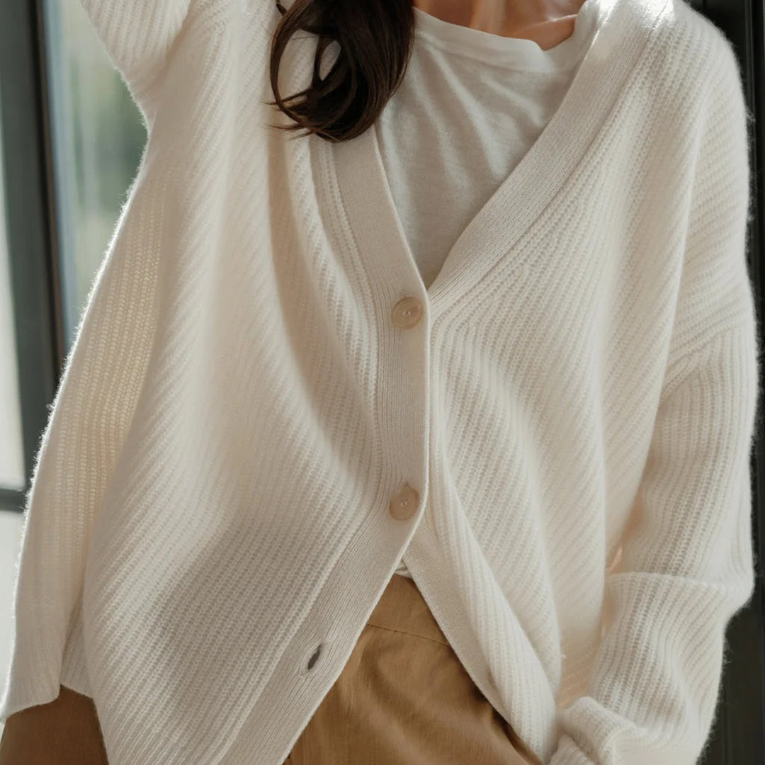 Damen Oversized Cardigan Warm