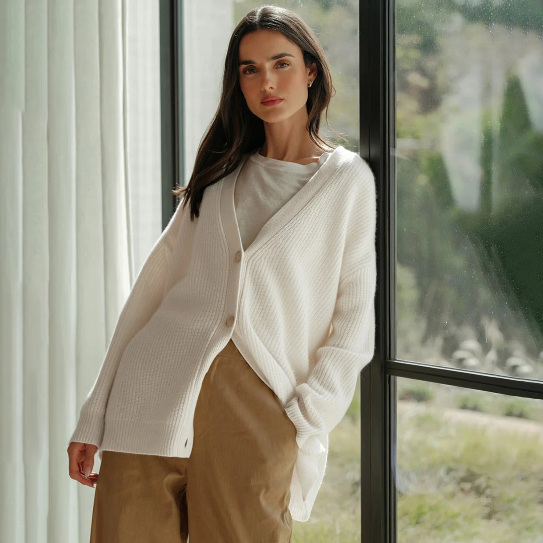 Damen Oversized Cardigan Warm
