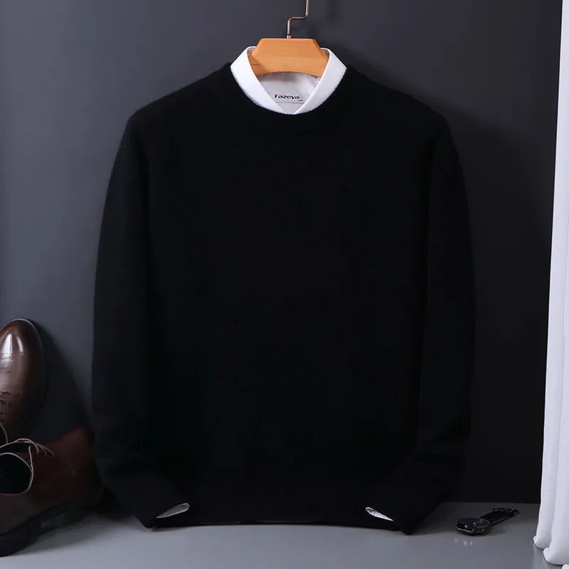 Herren Pullover Langärmlig Warm Freizeit