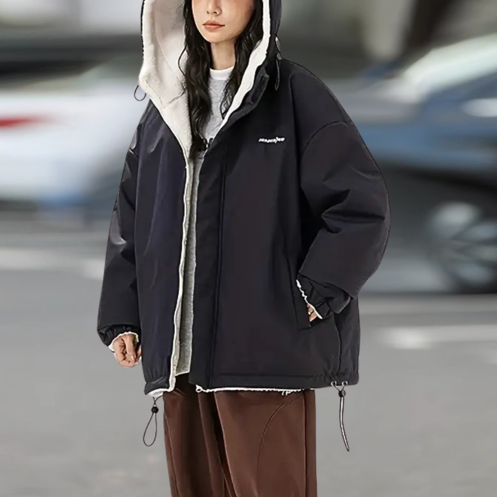 Damen Winterjacke Wendbar Modern Warm - Norvielle