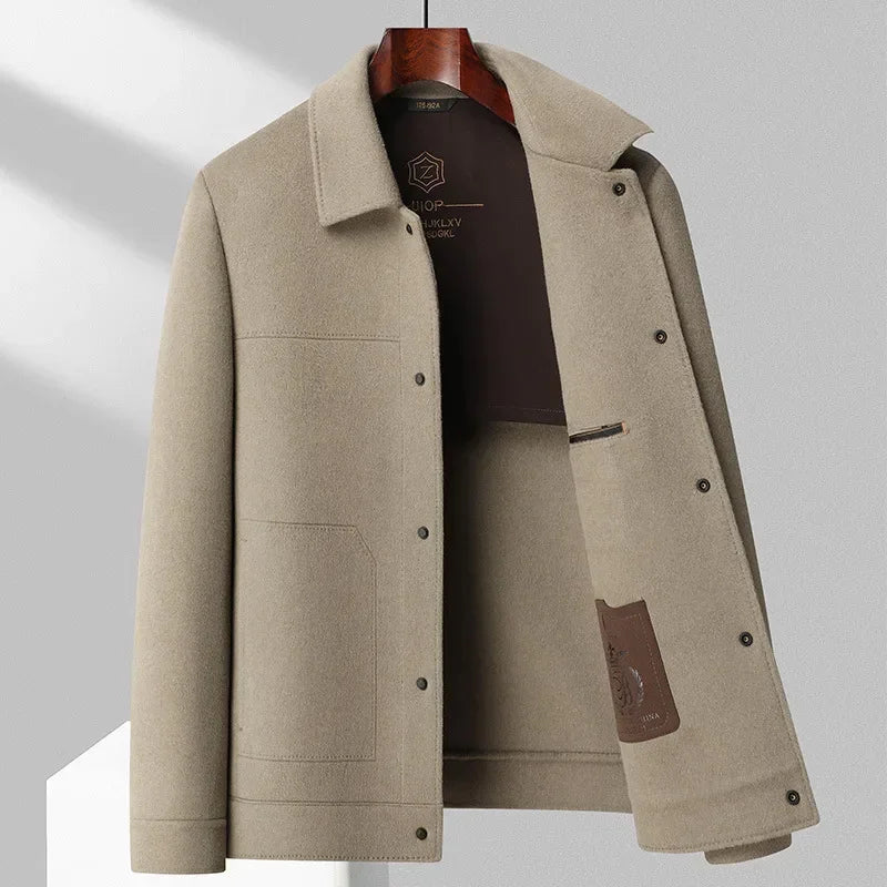 Herren Wolljacke Schurwolle Elegant