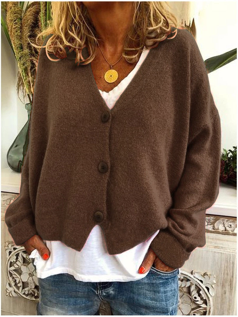 Damen Strickjacke Langärmlig Modern