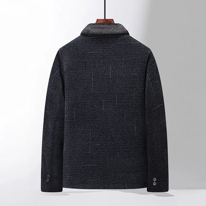 Herren Wollmantel Klassisch Warm