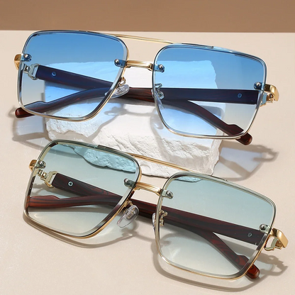Herren Pilotenbrille Echtleder
