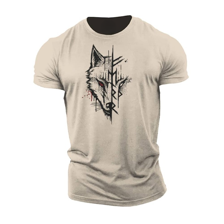 Herren T-Shirt Kurzarm Modern Nordisch