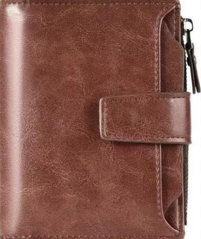 Herren Leder Geldbörse mit Rfid Schutz Schwarz - Norvielle