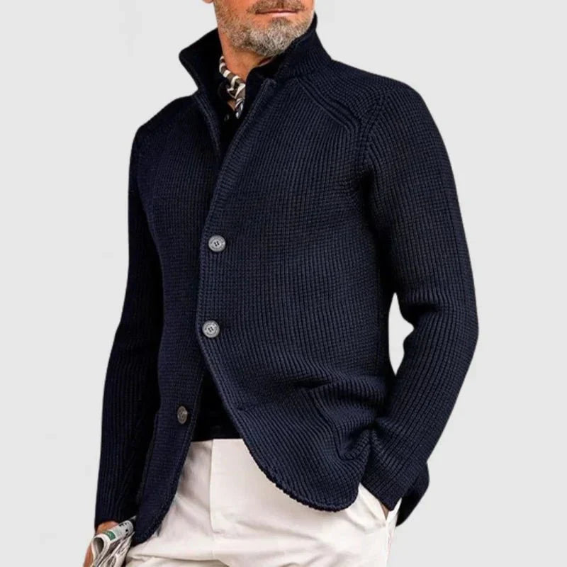 Herren Strickjacke Mit Knöpfen Modern - Norvielle