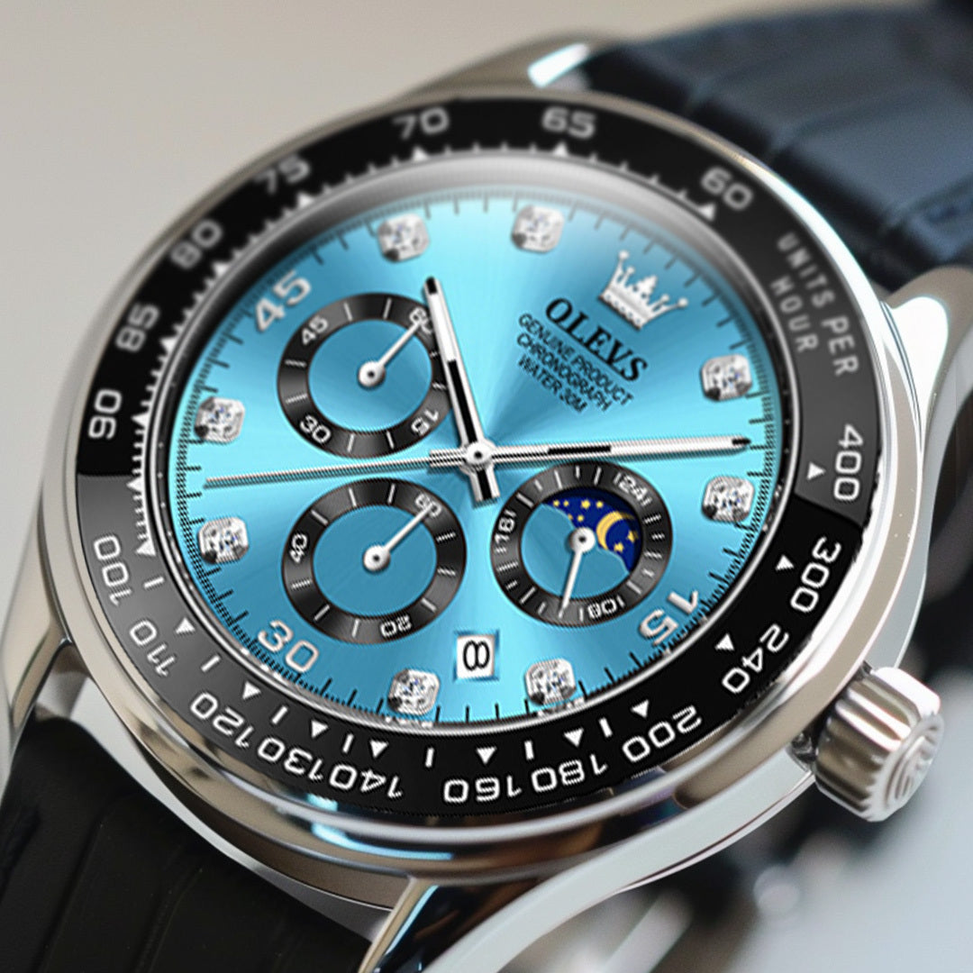 Herren Edelstahl Armbanduhr Elegantes Analogdesign