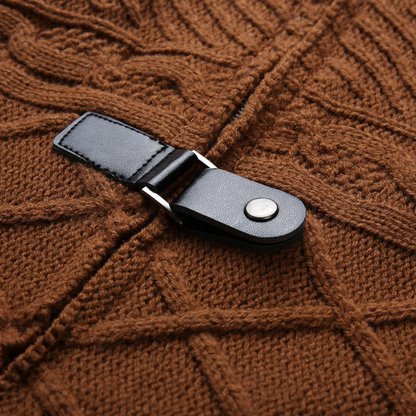 Herren Rollkragenpullover Merinowolle Warm Klassisch