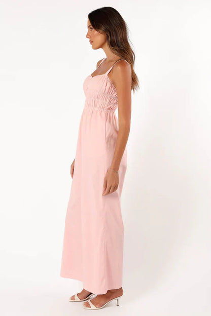 Damen Jumpsuit Ärmellos Weite Beine