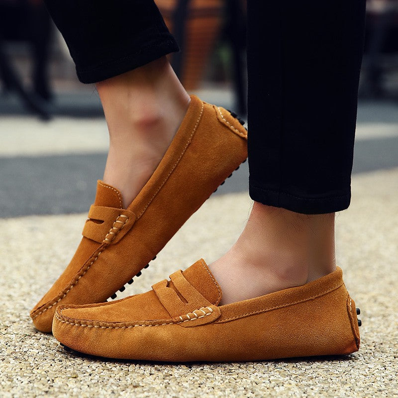 Damen Mocka Loafers Schuhe Modern Lederschuhe
