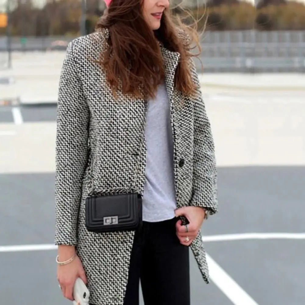 Damen Wollmantel Elegant