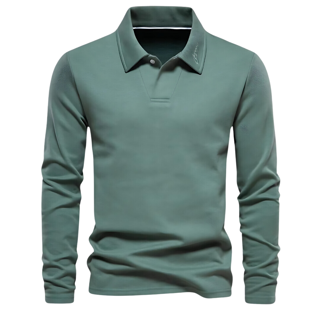 Herren Langarm Poloshirt Klassisch