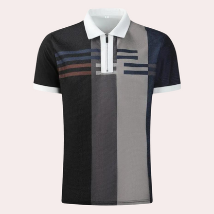 Herren Polo-Shirt Atmungsaktives Material Sportlich Elegant Mit