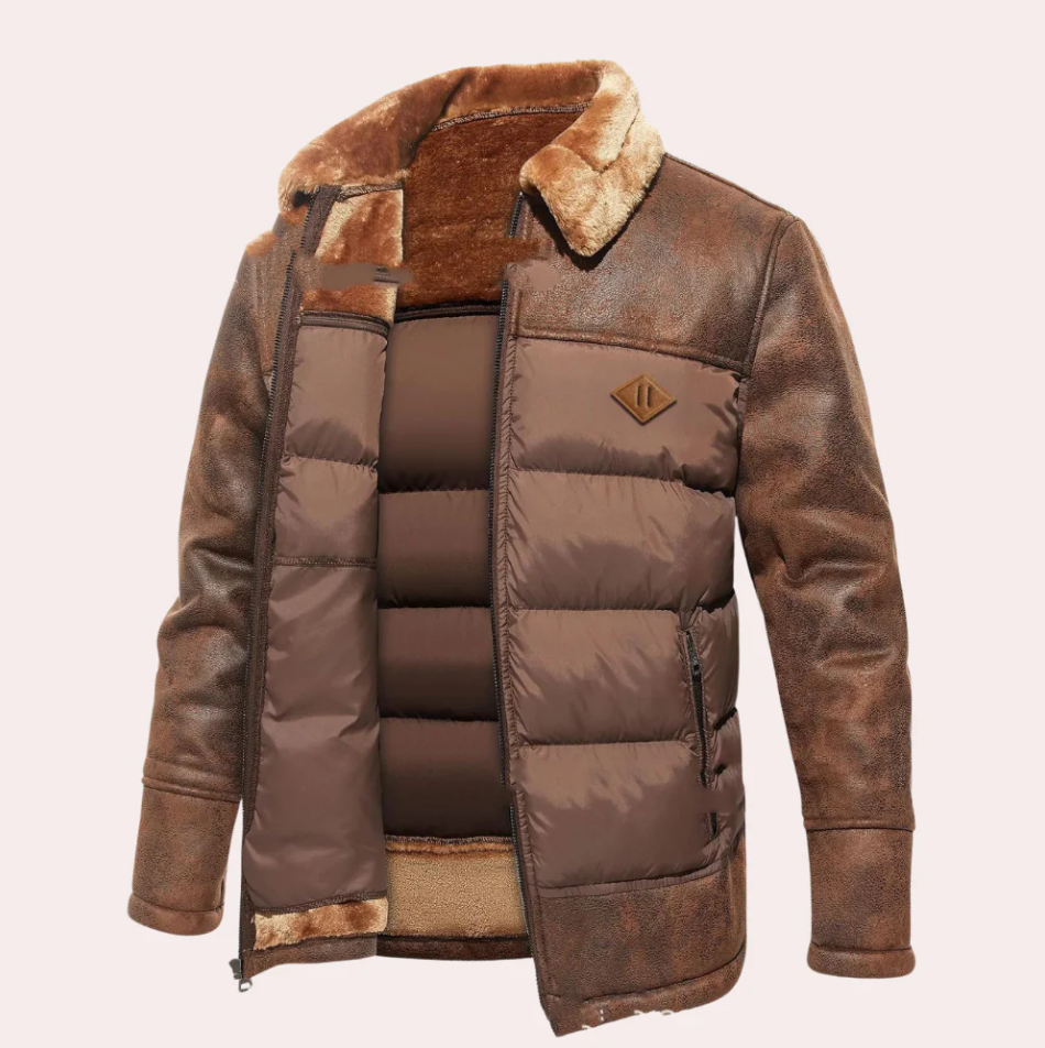 Herren Winterjacke Wasserdicht Warm Kuschelig - Norvielle