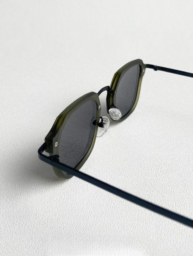 Herren Sonnenbrille Klassisch Leder