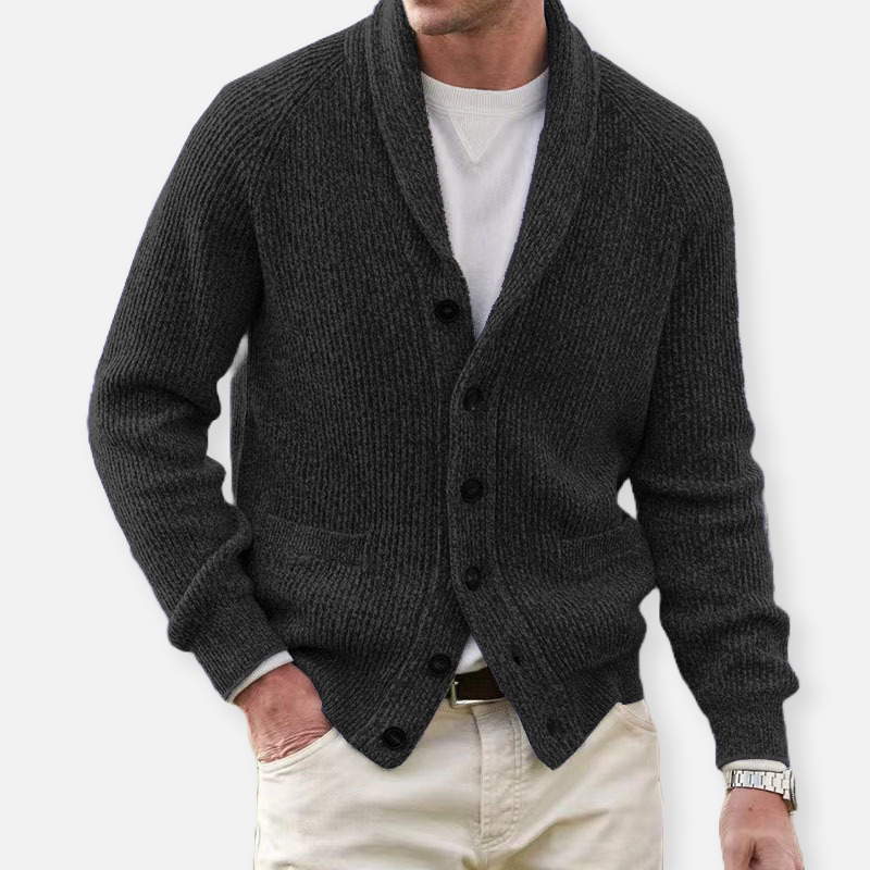 Herren Cardigan Warm aus Strickstoff Bequem - Norvielle