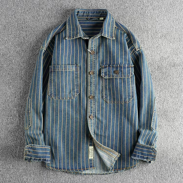 Herren Hemd Utility Style Funktionell Baumwolle - Norvielle