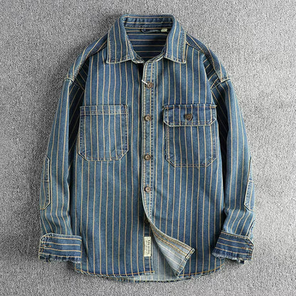 Herren Hemd Utility Style Funktionell Baumwolle - Norvielle