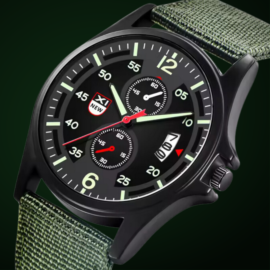 Herren Quarz Uhr Militärstil
