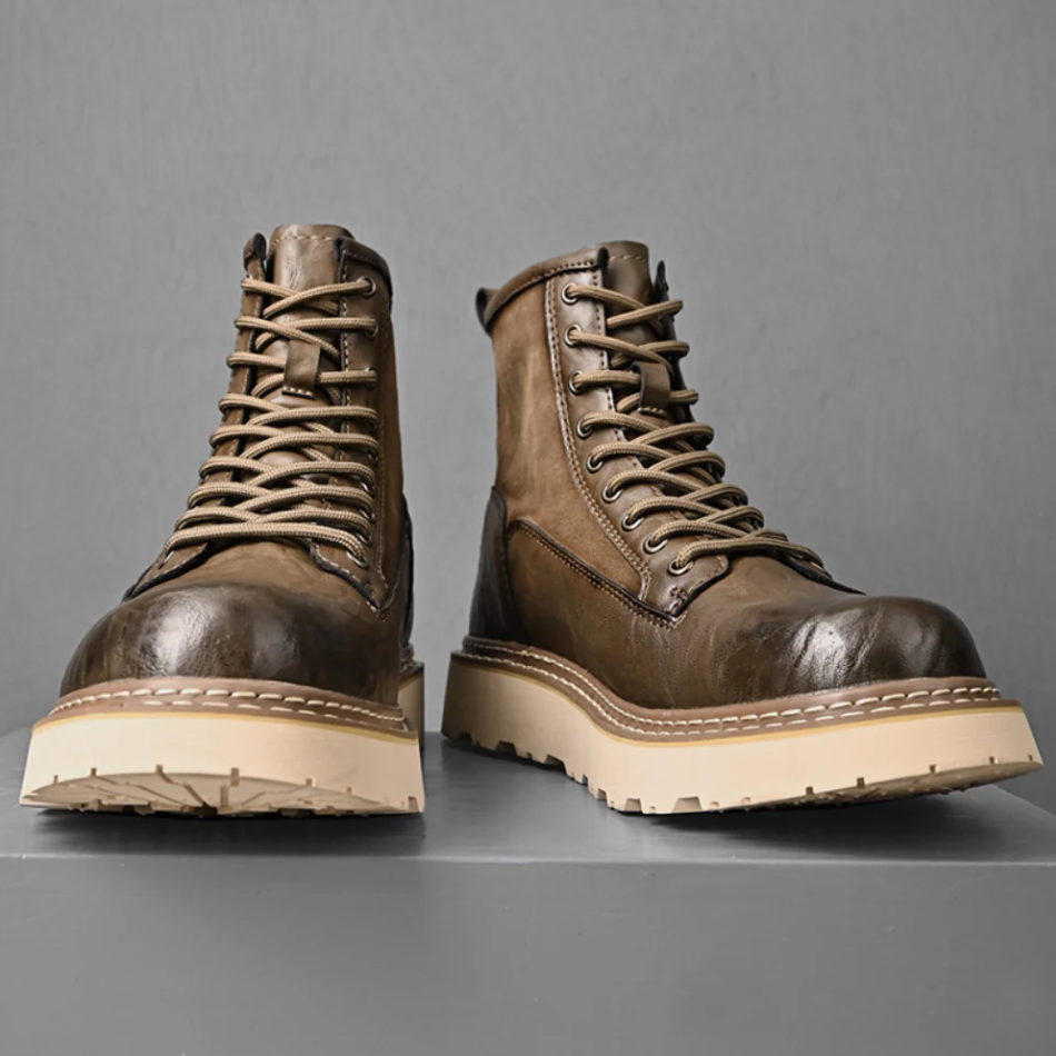 Herren Lederstiefel Elegant Hochwertig