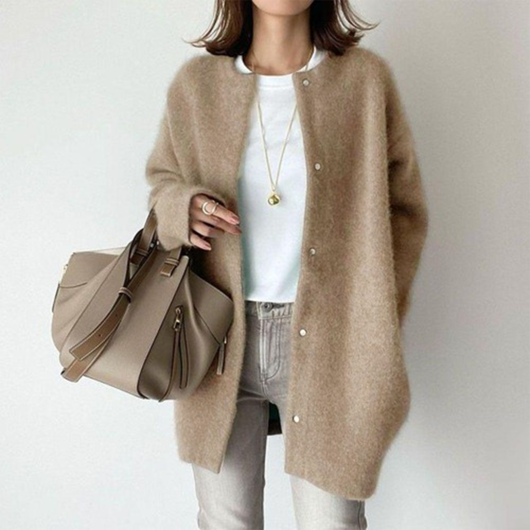 Damen Langarmcardigan Elegantes Design