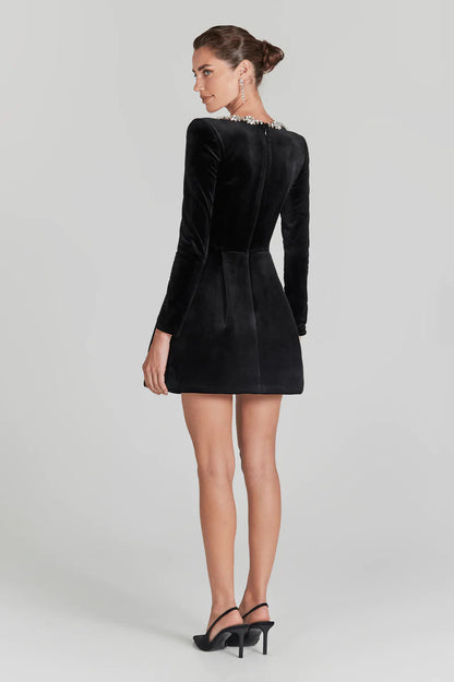 Elegantes Damen Samtkleid Yassy