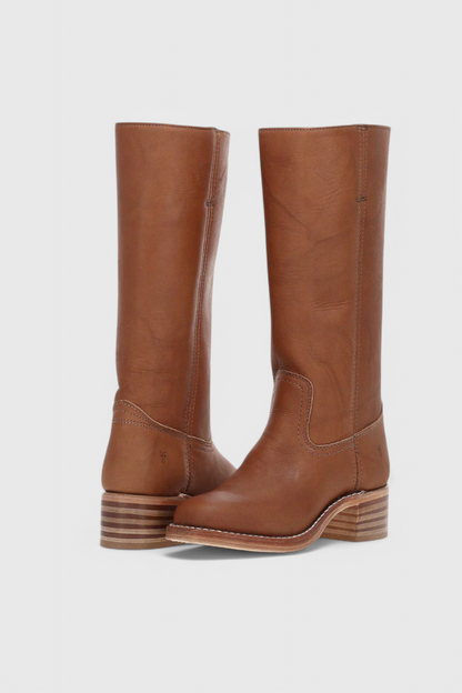 Damen Stiefel Blockabsatz Plattform