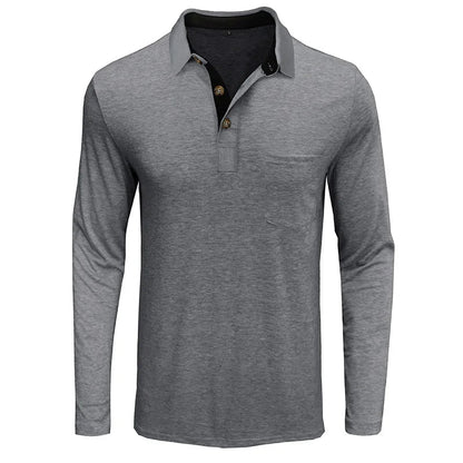Herren Langarmhemd Slim Fit Klassisch