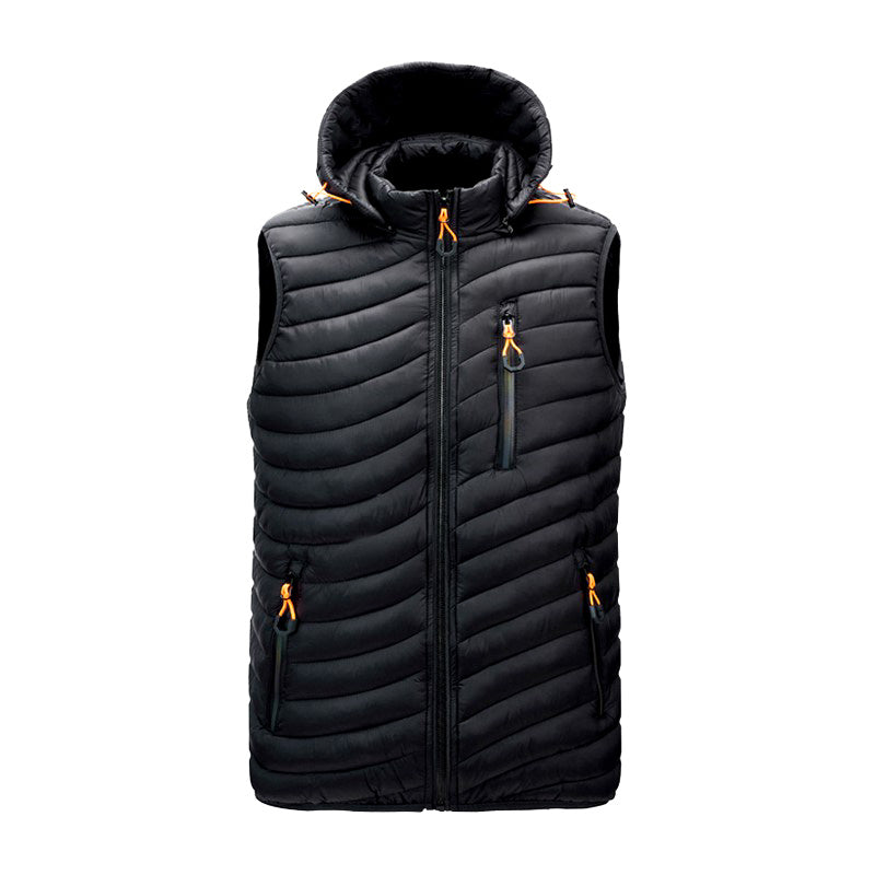 Herren Daunenweste Thermoisoliert Warm Schwarz Winter - Norvielle