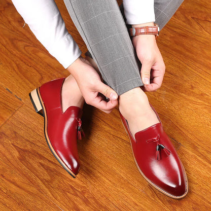 Herren Leder Loafer Elegant
