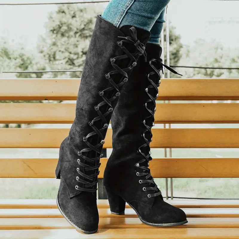 Damen Stiefel Mit Absatz