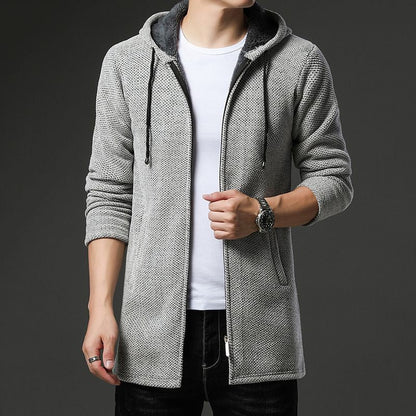 Herren Strickjacke Warm Fleecefutter Winter