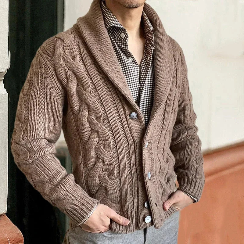 Herren Kardigan Warm Flauschig Winter