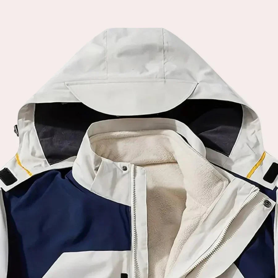Herren Windbreaker Wasserdicht Kapuze