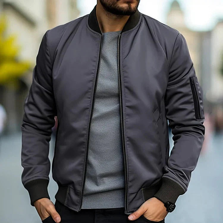 Herren Bomberjacke Leicht Modern Sportlich