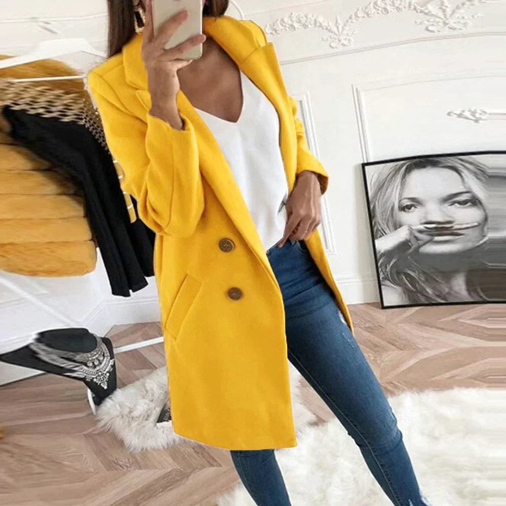 Damen Langmantel Vielfältige Farben Modern - Norvielle