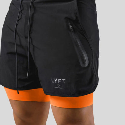 Herren 2-in-1 Sportshorts Laufhose Trainingshose