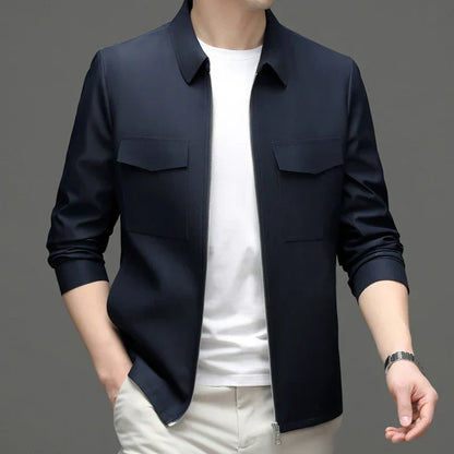 Herren Slim-Fit Blazer Übergangsjacke Modern