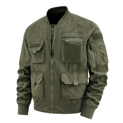 Herren Cargo-Jacke Multifunktionell Mit vielen Taschen