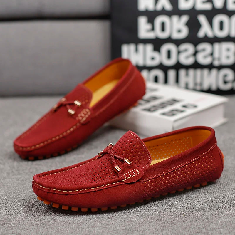 Herren Lederschuhe Atmungsaktiv Bequem