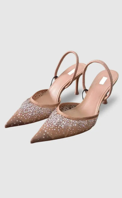 Damen Pumps Diamant Keilabsatz Hitzebeständig Schwarz - Norvielle