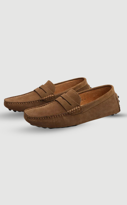 Italienische Damen Slipper Wildleder Bequem Schwarz - Norvielle