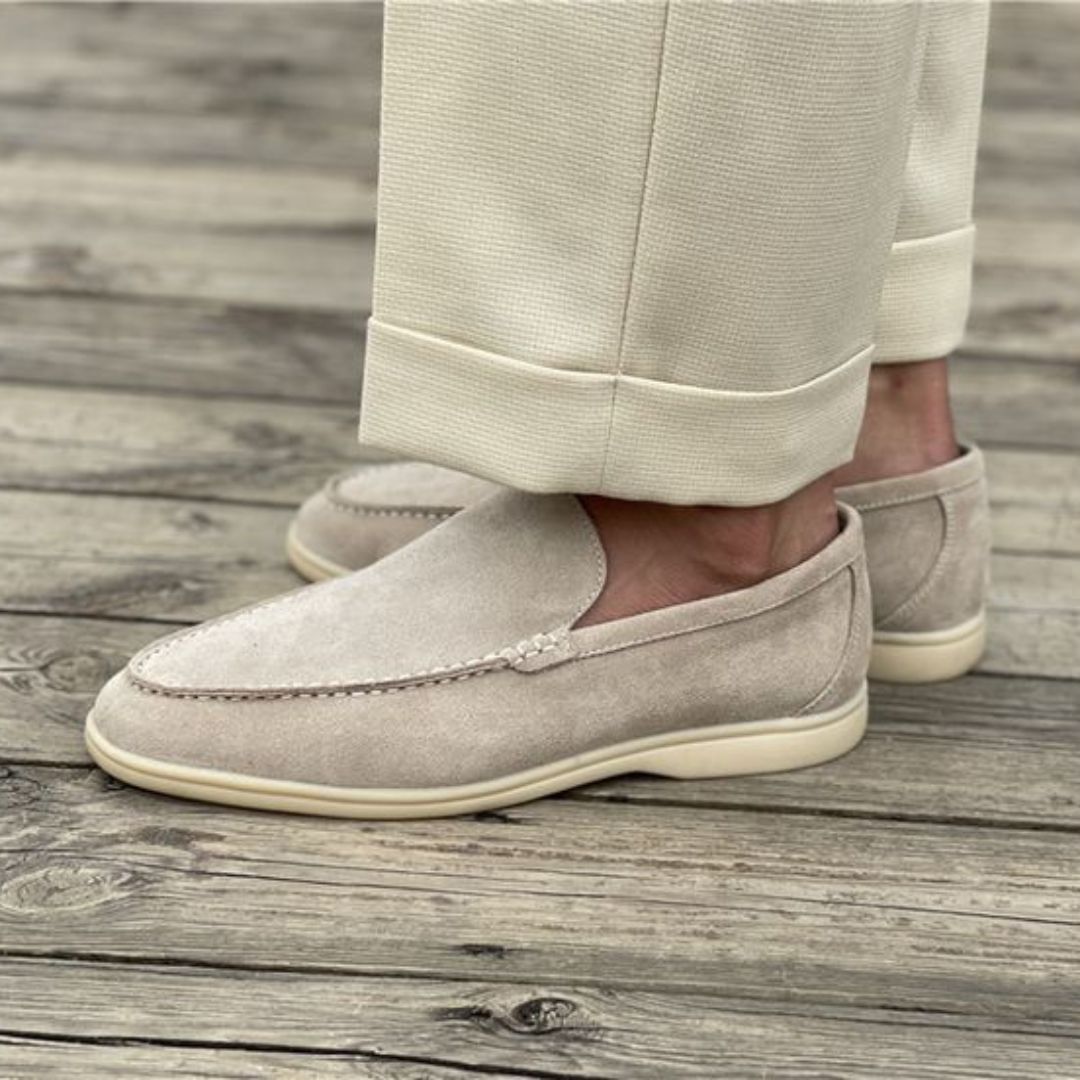 Herren Slip-On Schuhe Wildleder Bequem