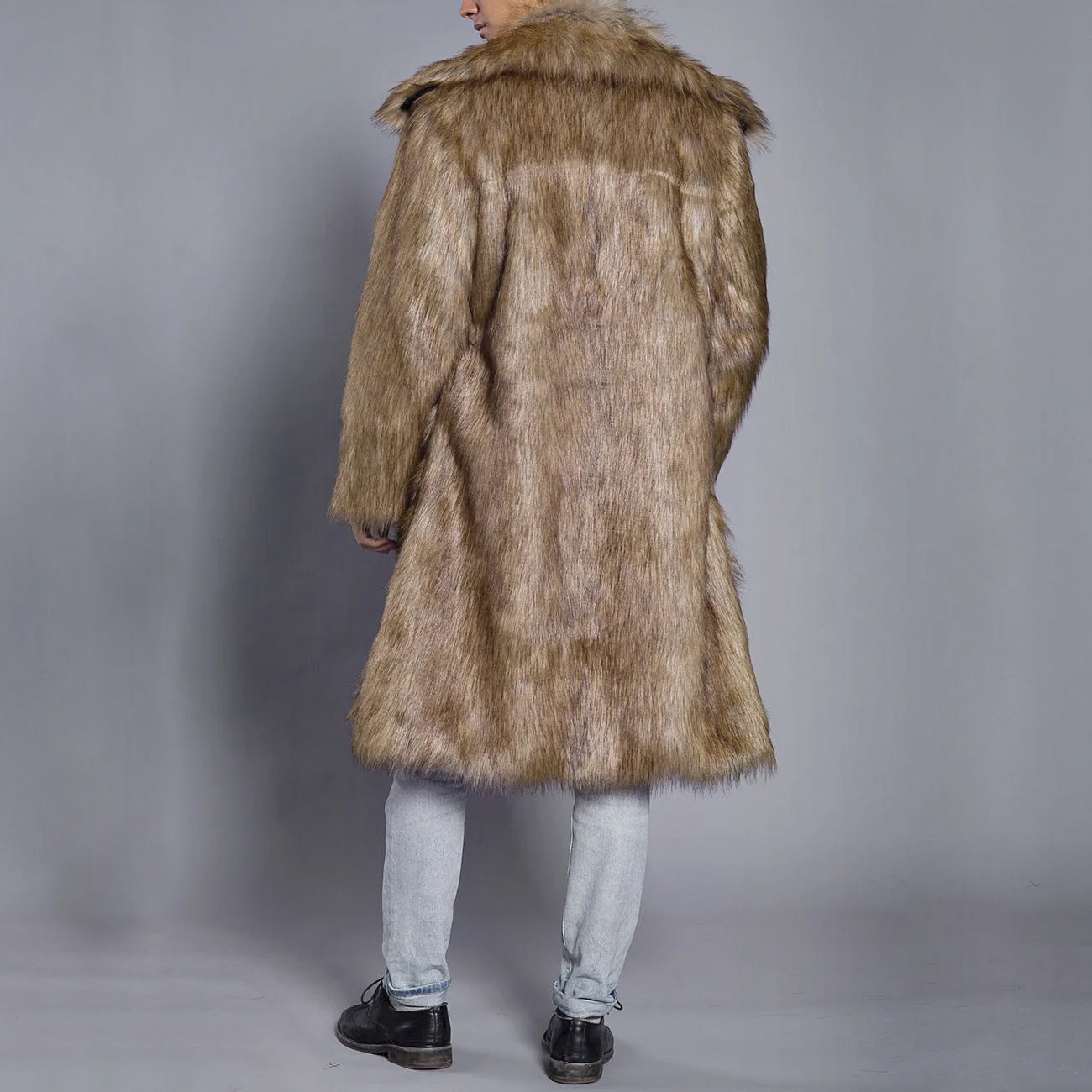 Damen Winter-Pelzmantel Warm