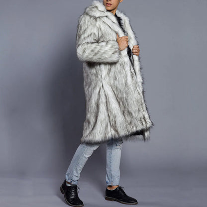 Damen Winter-Pelzmantel Warm