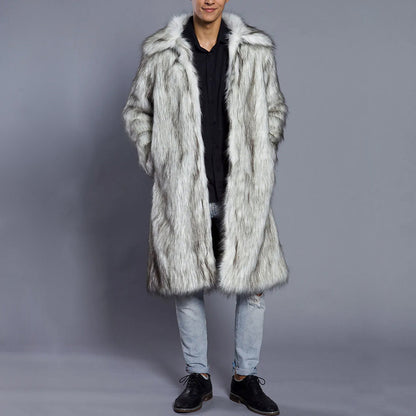 Damen Winter-Pelzmantel Warm