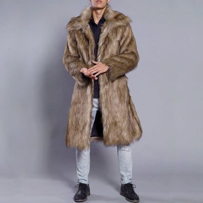 Damen Winter-Pelzmantel Warm